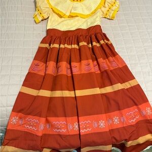 Disney Yellow Girls' Swim Top with Crochet Trim